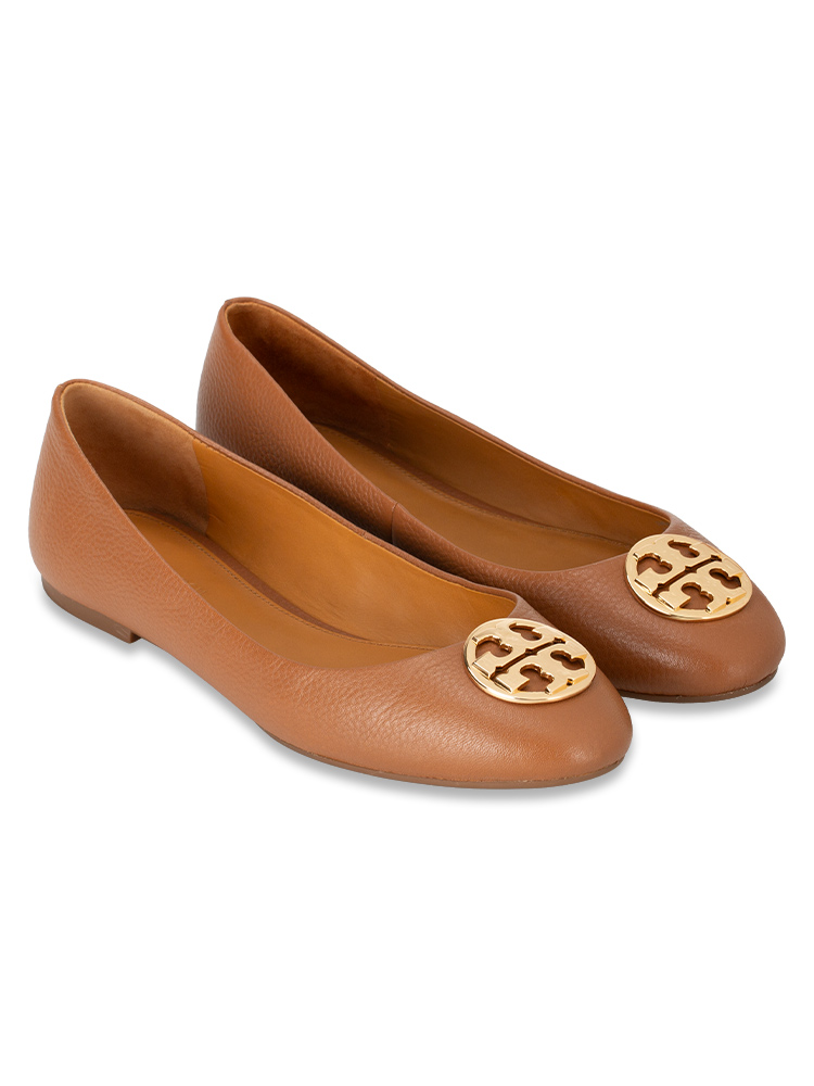 Chelsea Ballet Flat Tumbled Leather Royal Tan Sz 8