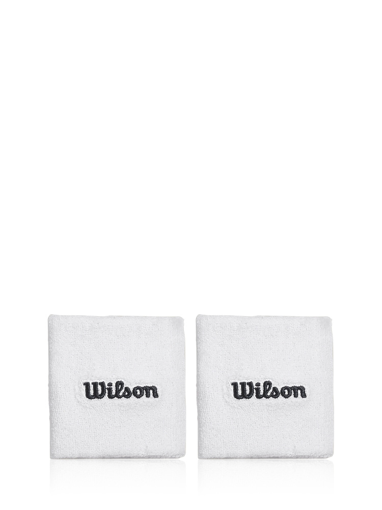 U Wilson Double Wristbands Bright White