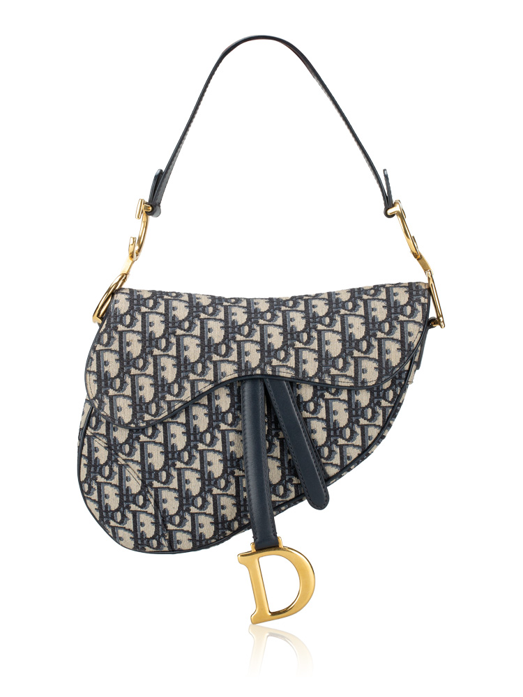Oblique Saddle Bag Blue