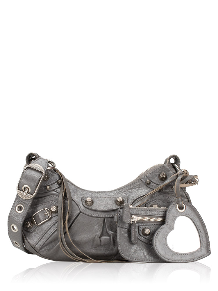 Le Cagole XS Shoulder Bag Optic Dark Grey