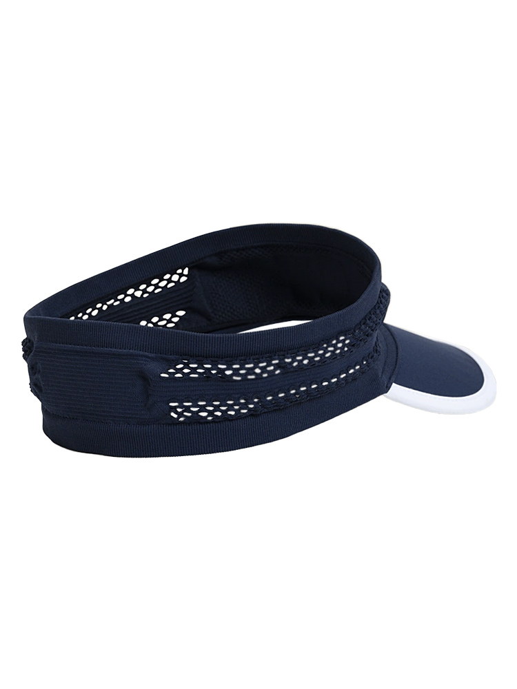 Seamless Lightweight Performance Visor Navy Classic Sz L/XL