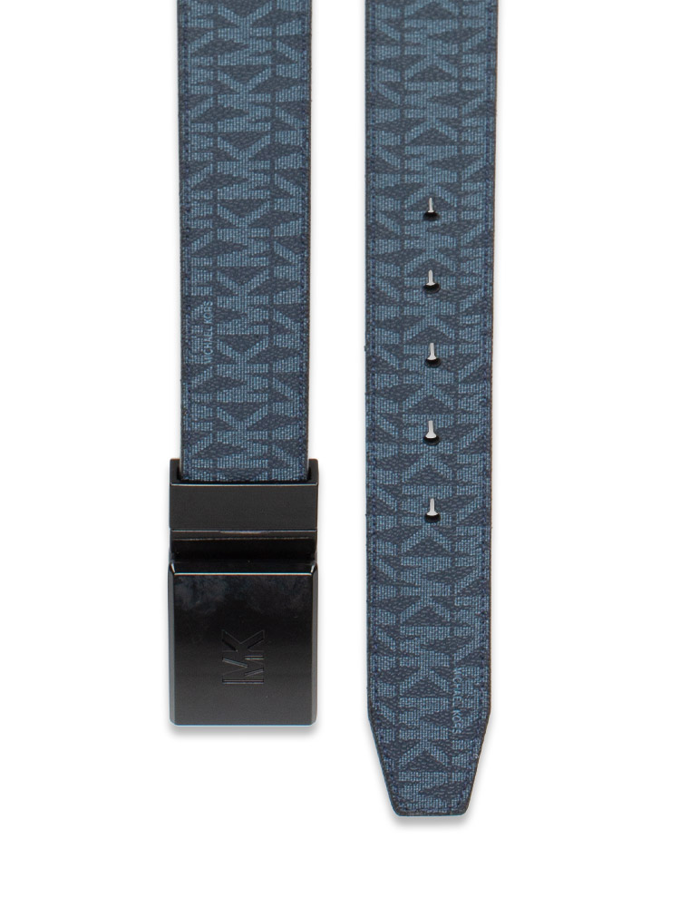 Men Signature Reversible 34mm Belt Admiral Pale Blue