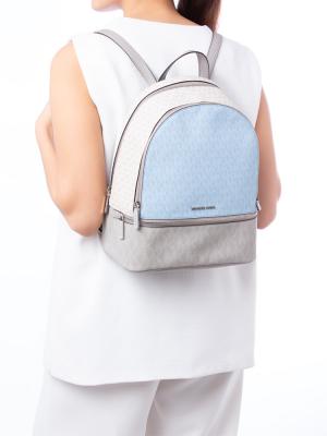 Signature Rhea Colorblock Medium Backpack Light Sky Multi