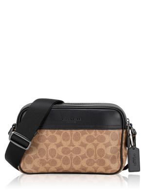 Men CV921 Signature Graham Crossbody Tan Black