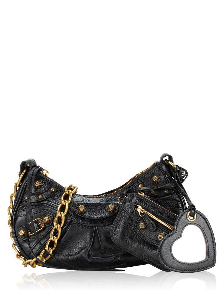 Le Cagole XS Chain Shoulder Bag Black