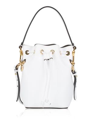 Vitello Cruise F is Fendi Mon Tresor Mini Bucket Bag Optical White