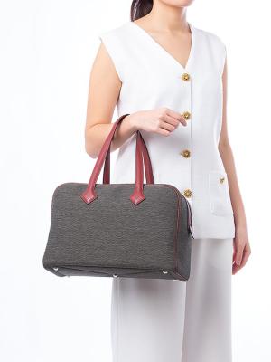 Toile Taurillon Clemence Victoria II 35 Graphite Rouge H