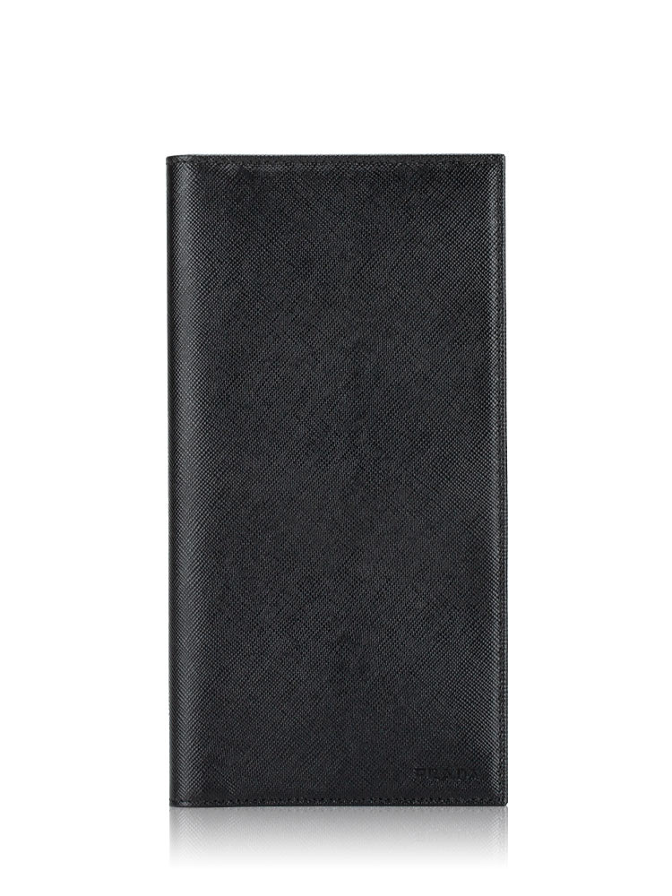 2M1427 Saffiano Bifold Long Wallet Nero