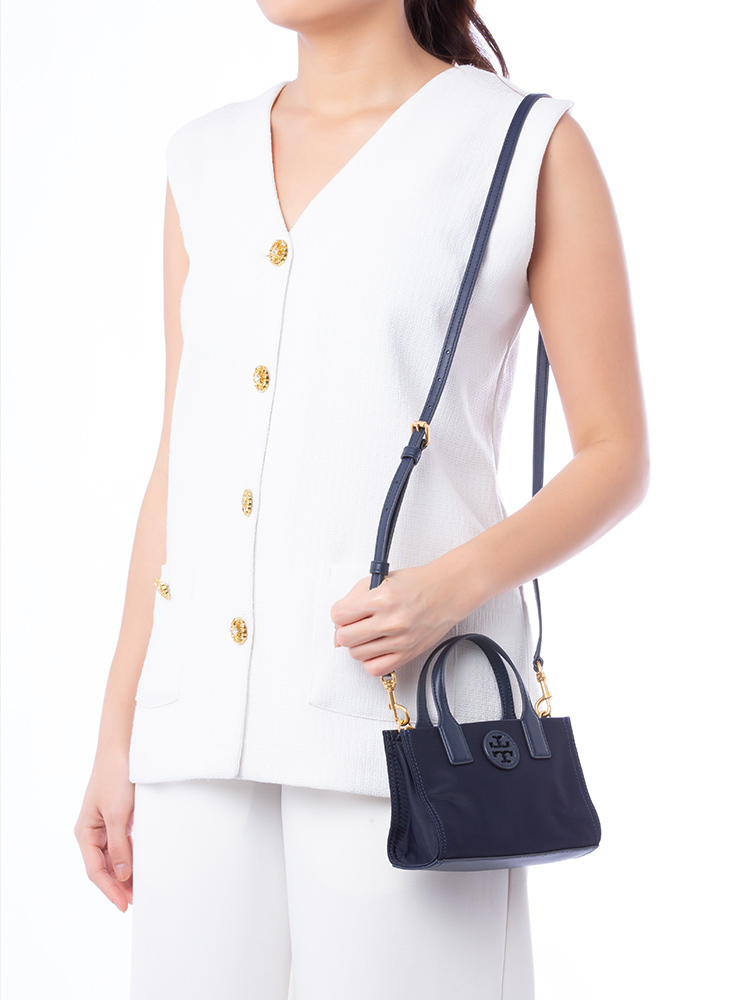 Ella Nylon Mini Tote Tory Navy