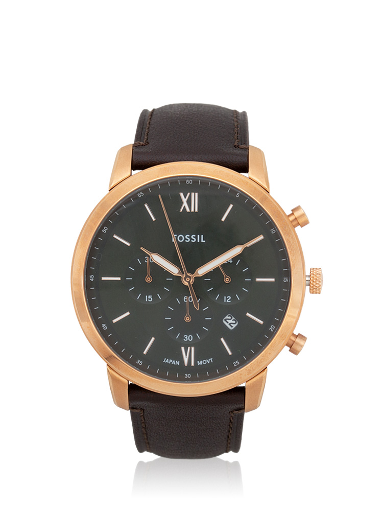Men FS6073 Neutra Chronograph Leather Watch Brown