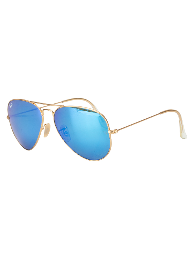 RB3025 Classic Aviator Sunglasses Gold Blue