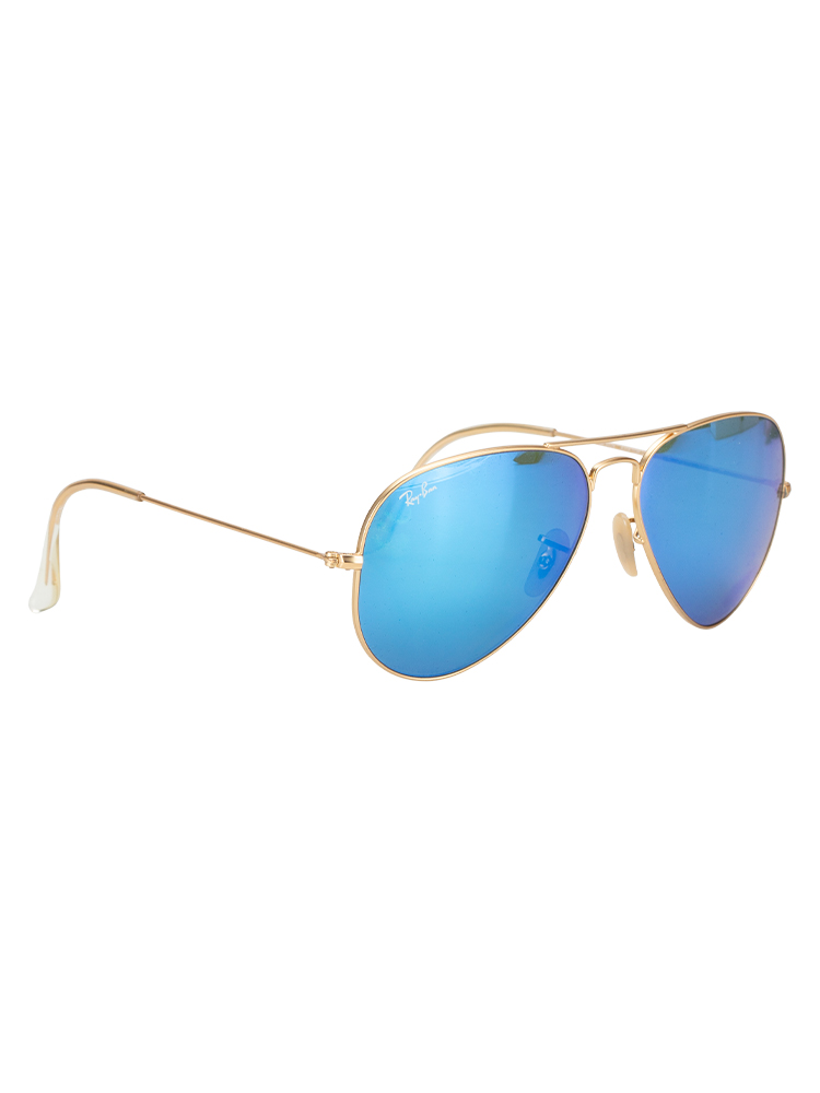 RB3025 Classic Aviator Sunglasses Gold Blue
