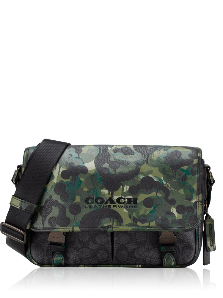 Men CA265 Signature League Messenger Bag Camo Green