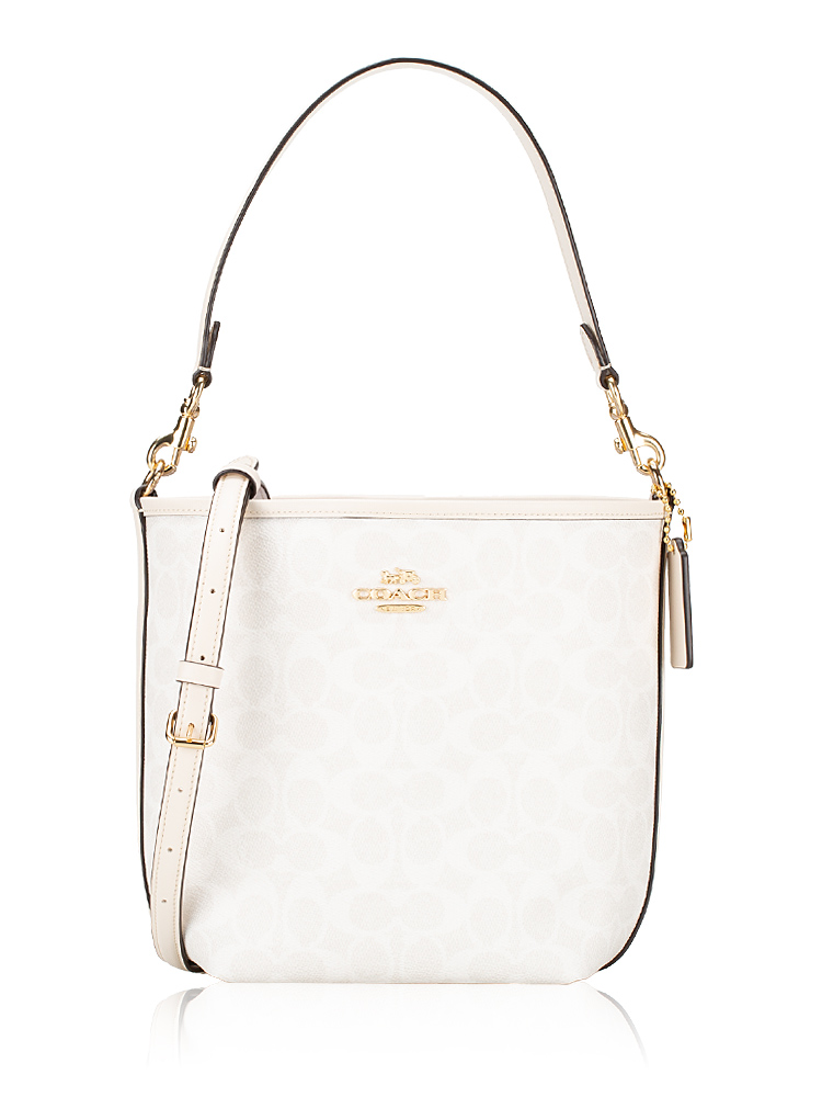 CT800 Signature City Bucket Bag White Chalk