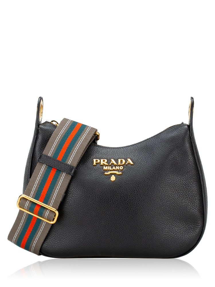 1BC180 Vitello Phenix Small Messenger Nero