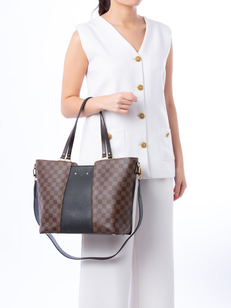 Damier Ebene Taurillon Jersey Noir