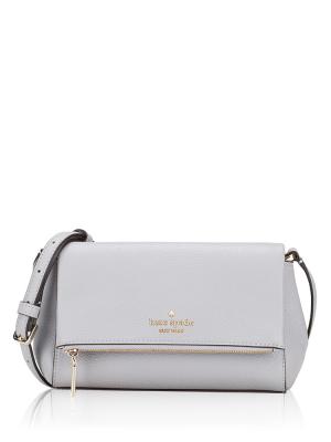 Leila Leather Mini Crossbody Mountain Grey