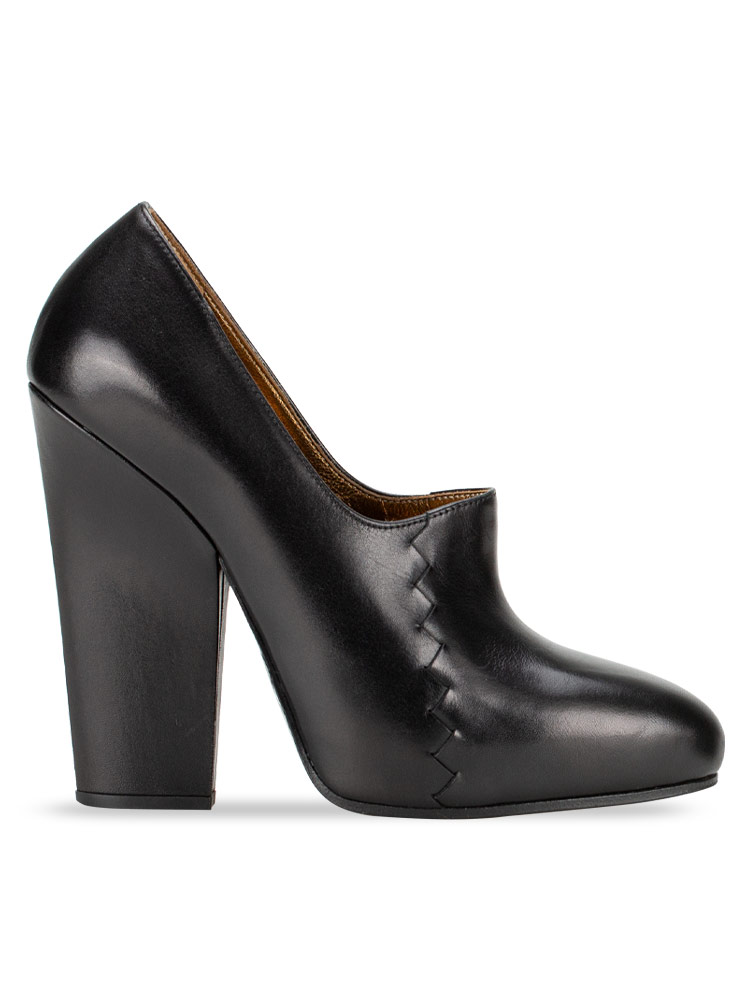 Calfskin Scarpa Ankle Boots Noir Sz 36