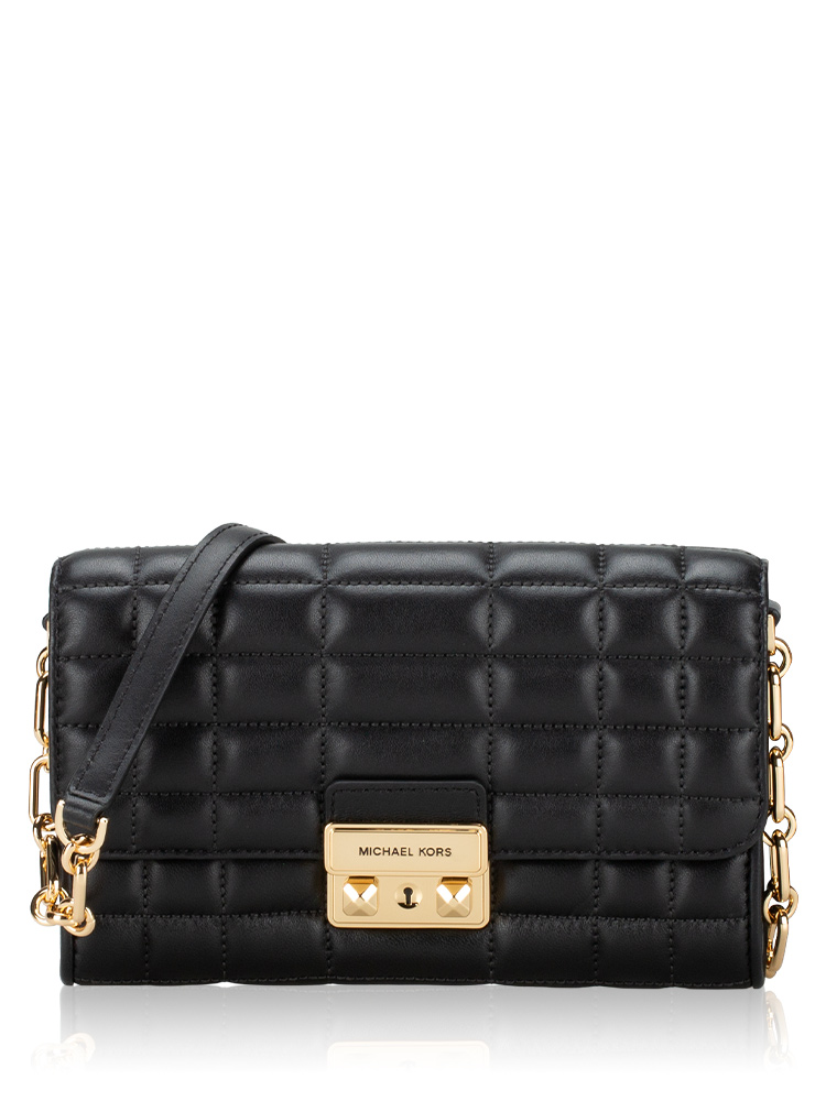 Tribeca Leather Large Crossbody Black