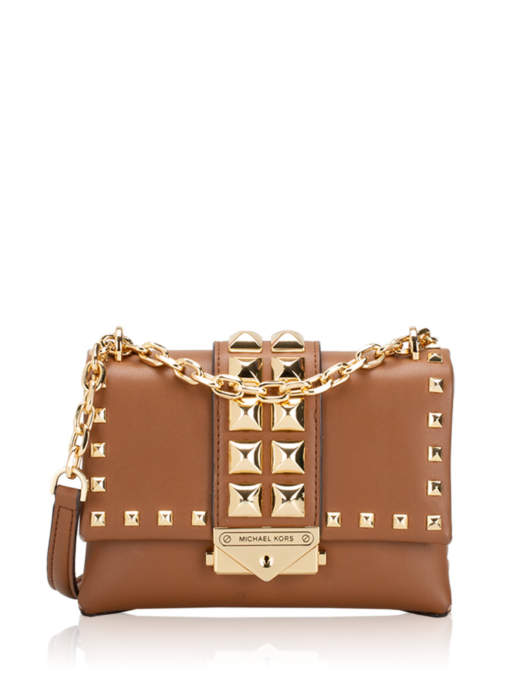 Cece Studded Leather Small Crossbody Luggage