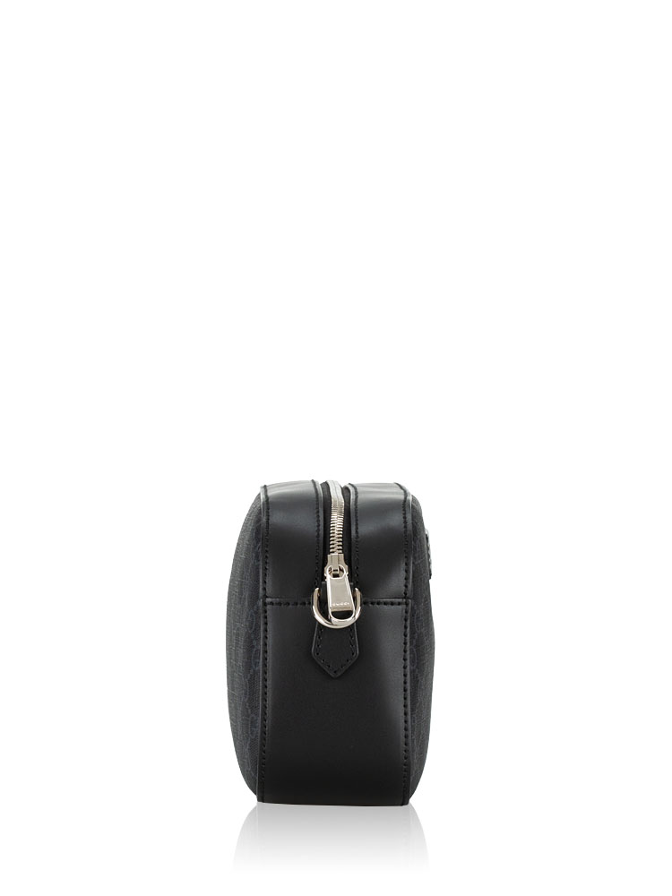 GG Supreme Web Small Camera Bag Black Grey