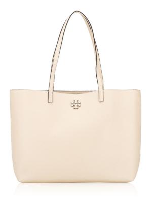 MCgraw Leather Tote Brie