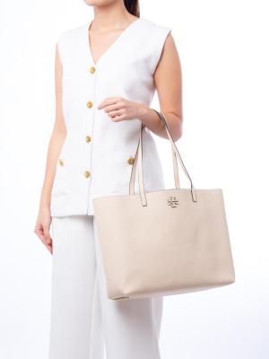 MCgraw Leather Tote Brie
