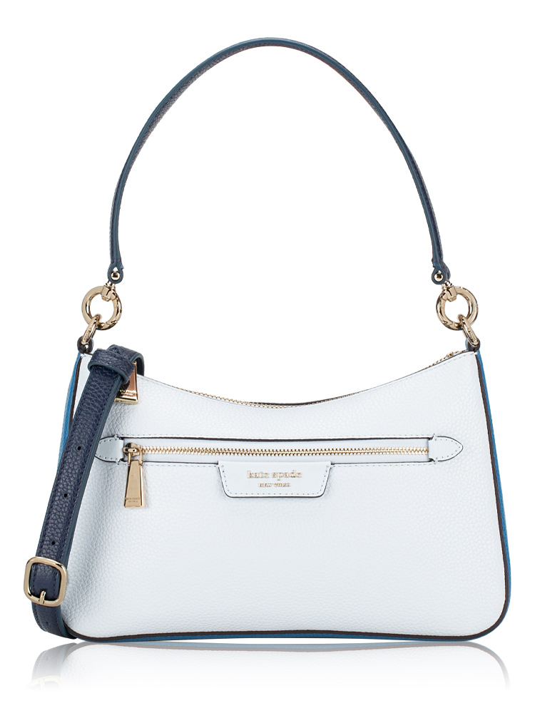 Hudson Colorblocked Convertible Crossbody Pale Sapphire
