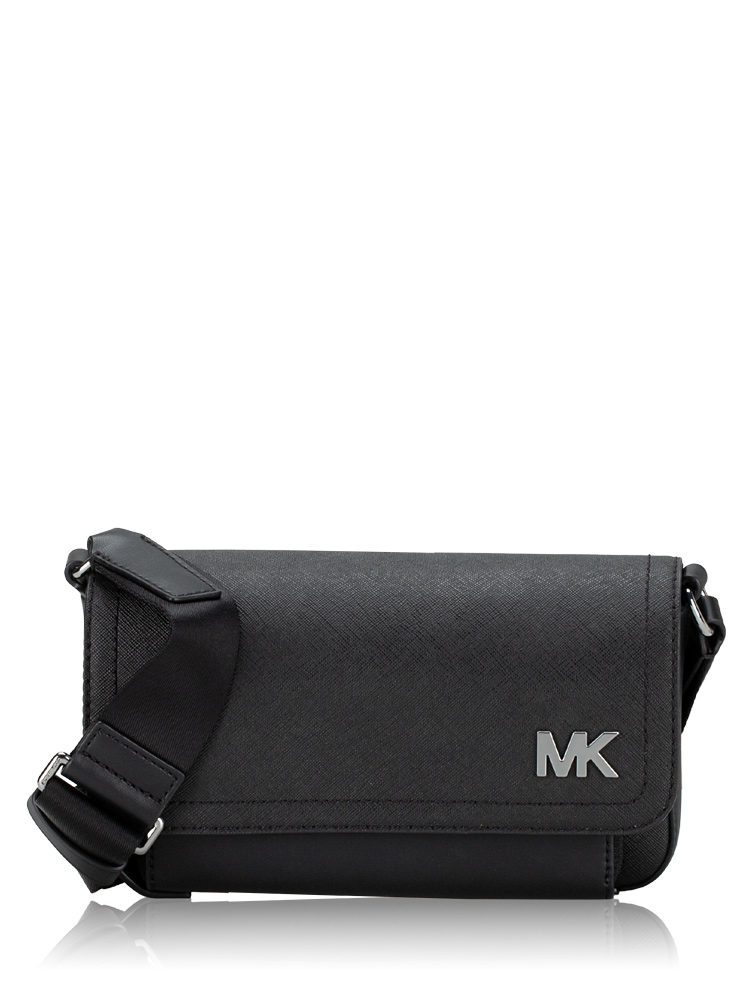 Cooper Leather Crossbody Black
