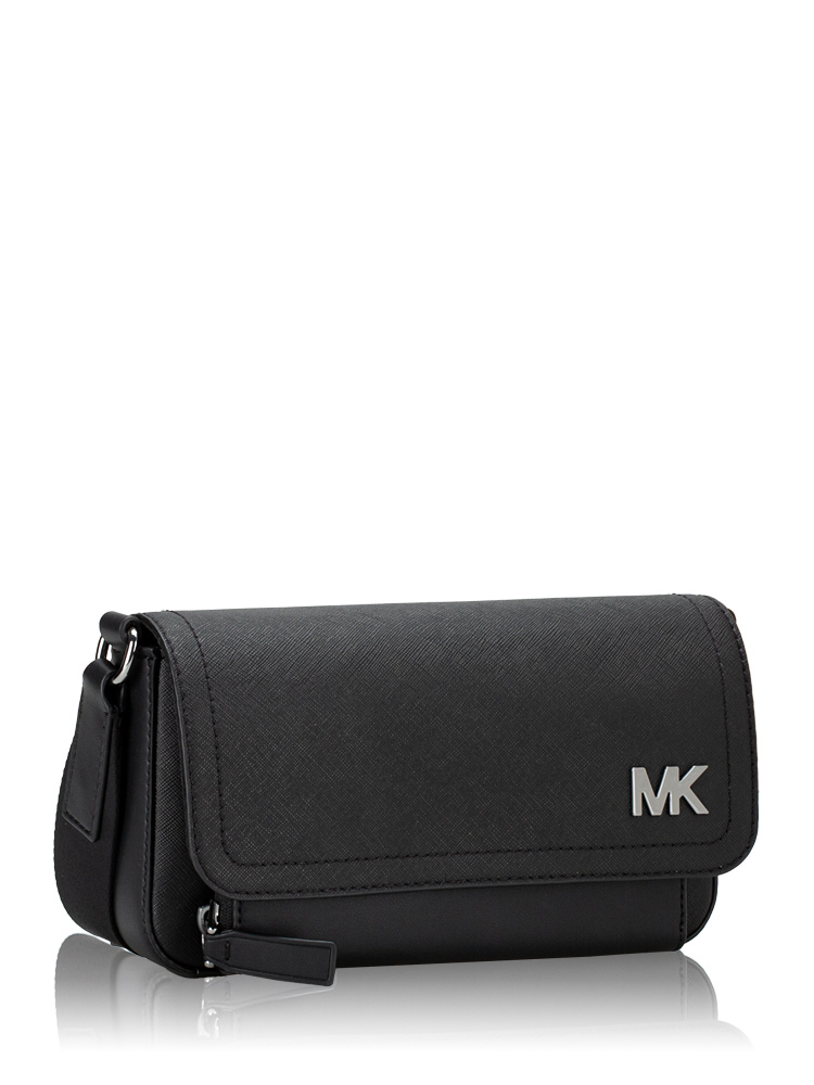 Cooper Leather Crossbody Black