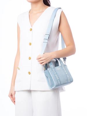 Kip Denim Mini Tote Blue Multi