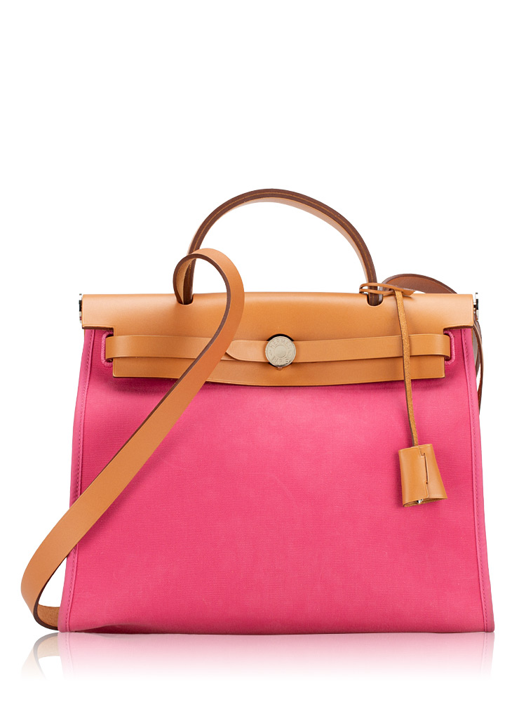 Vache Hunter Toile Herbag Zip 31 PM Magnolia Fauve