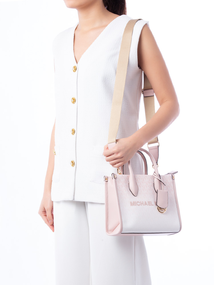 Signature Mirella Ombré Small Crossbody Powder Blush