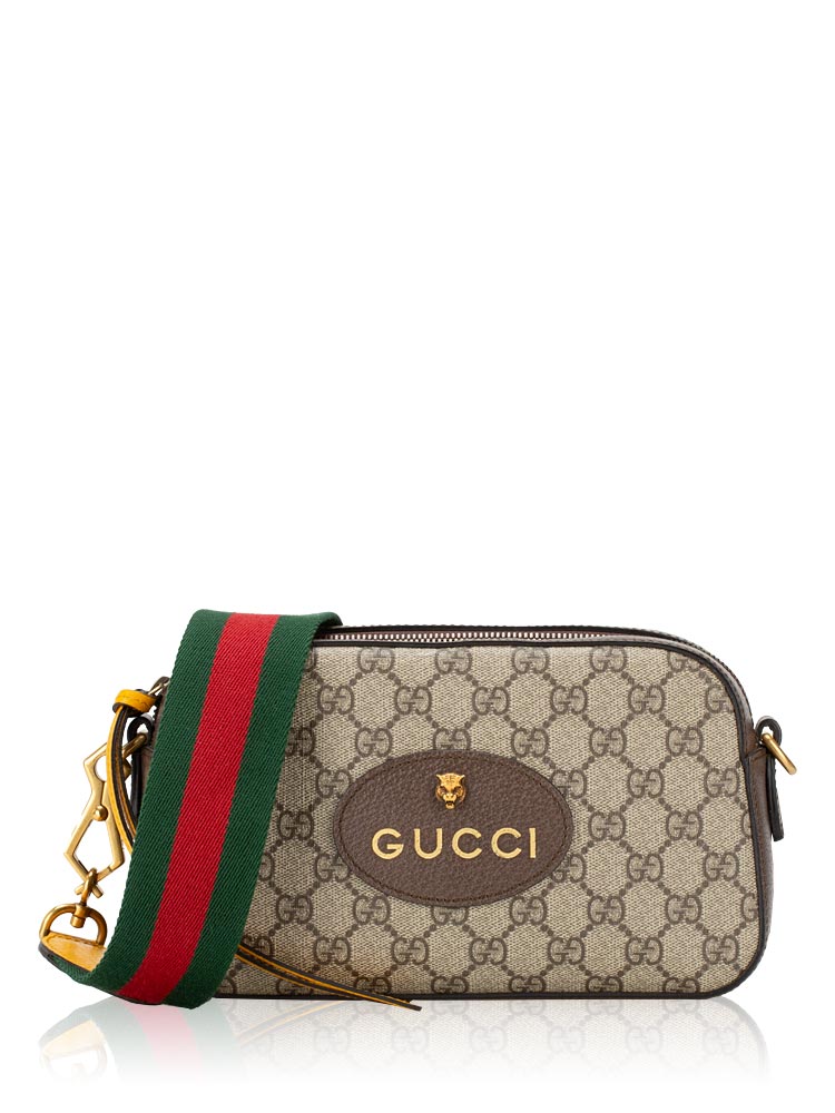 GG Supreme Web Neo Vintage Shoulder Bag Beige New Acero Crop