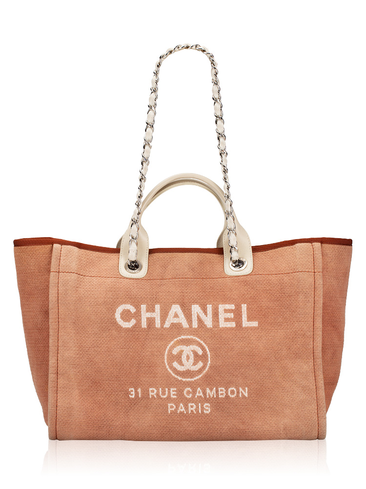 Canvas Deauville Large Tote Brown