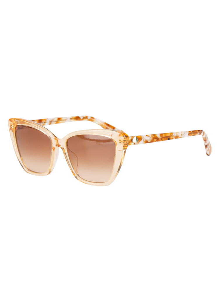 733HA Lucca Cat Eye Sunglasses Peach Brown Gradient