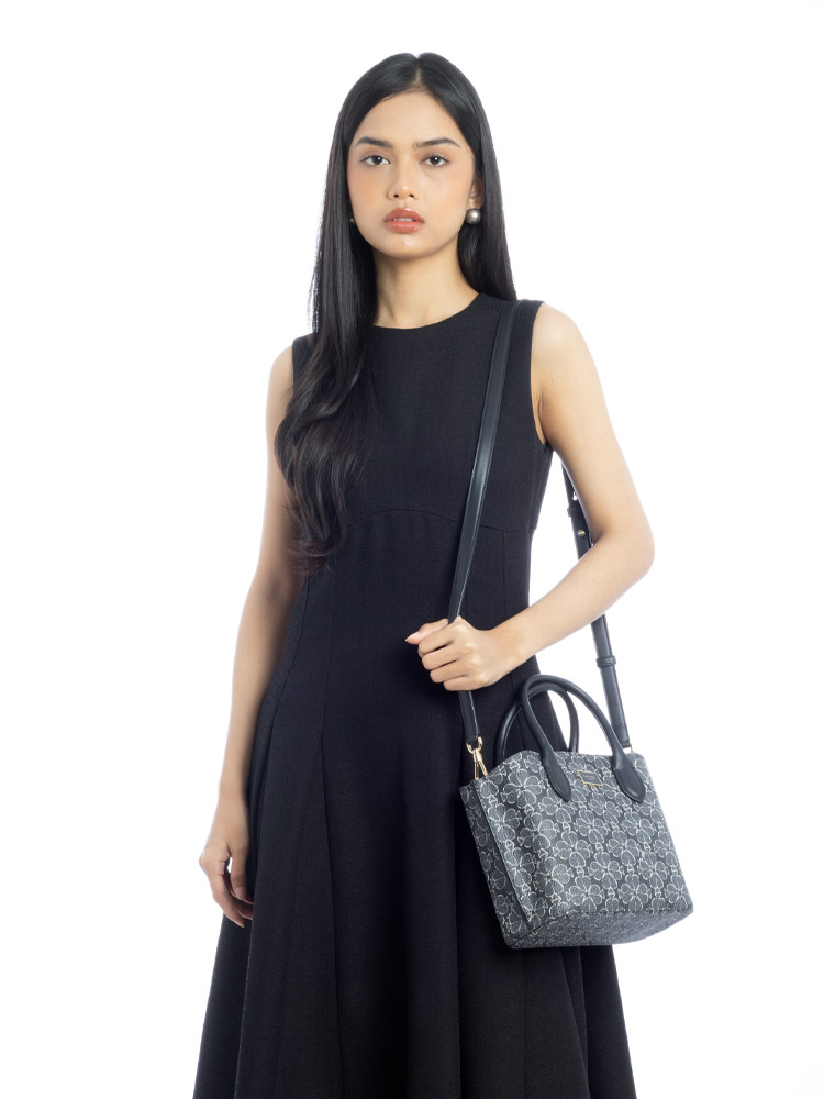 Suite Spade Flower Crossbody Black Multi