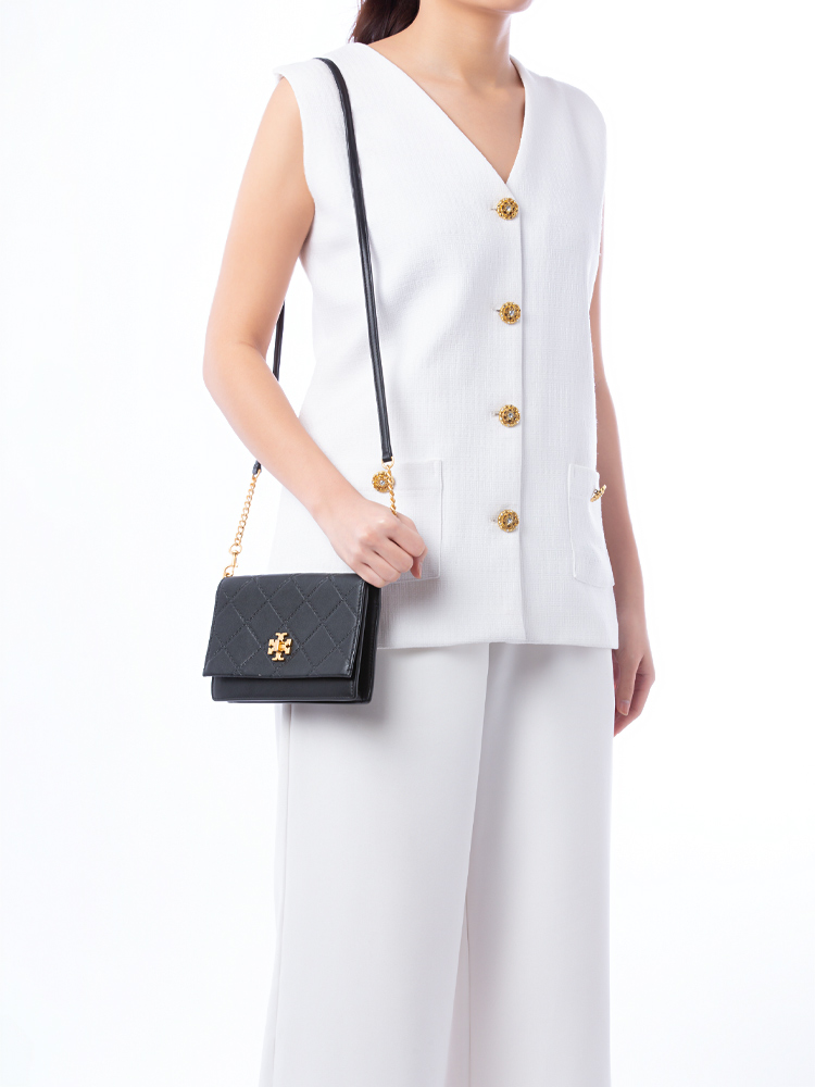 Georgia Turn-Lock Mini Crossbody Black