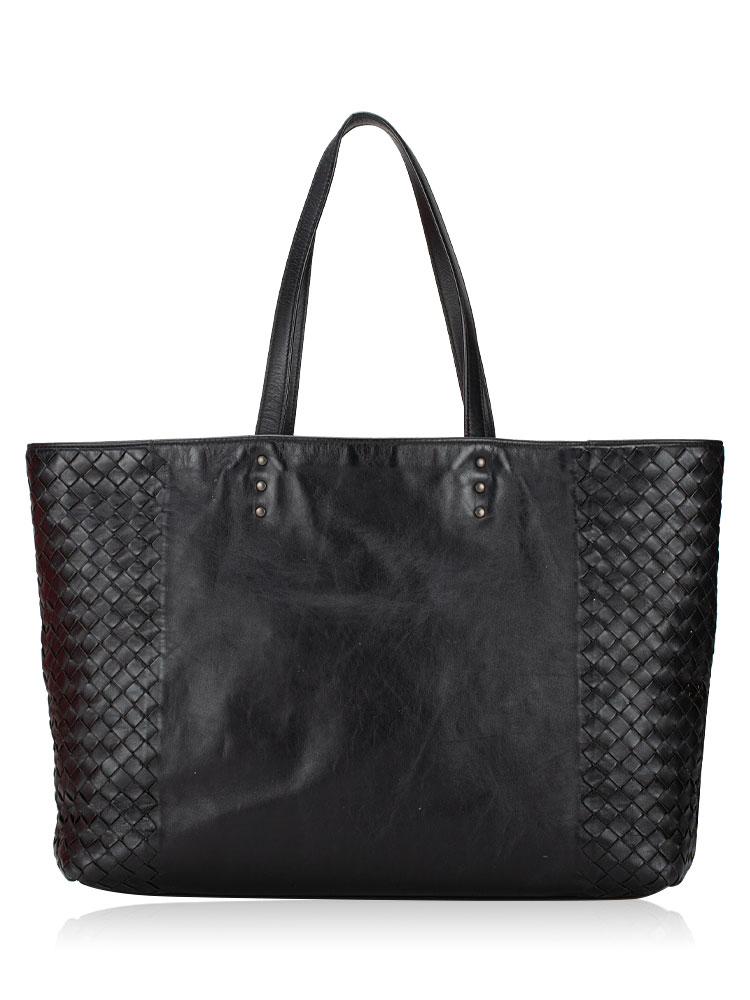 Nappa Intrecciato Tote Black