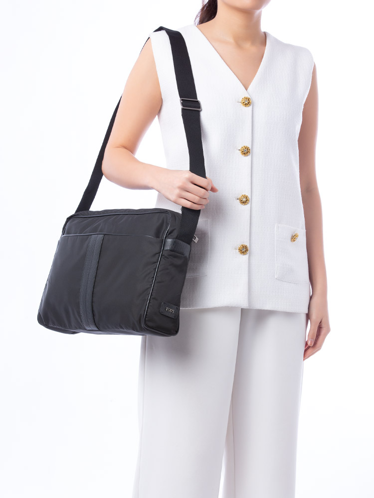 Nylon Pillow Tex Messenger Black