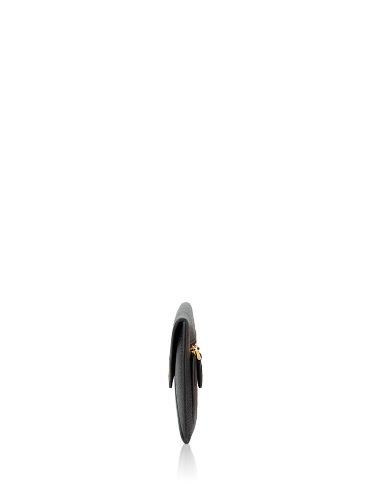 1MF175 Vitello Grain Envelope Wallet Nero