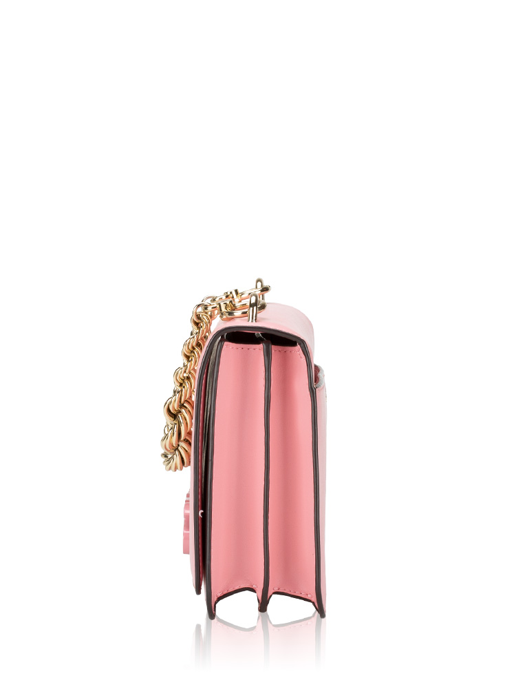 Mott Embellished Leather Large Crossbody Pink