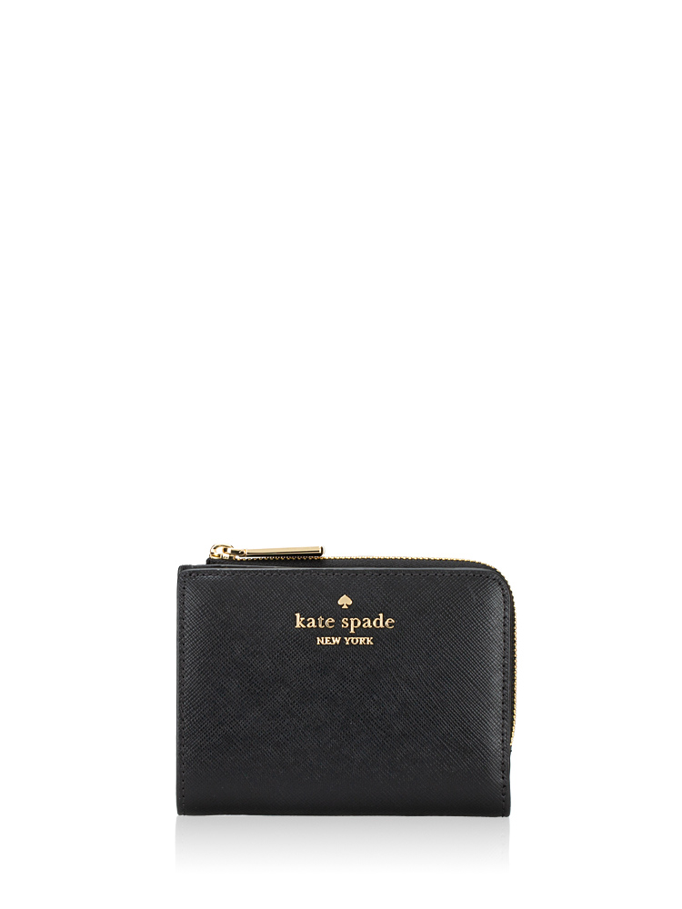 Madison Small L Zip Wallet Black