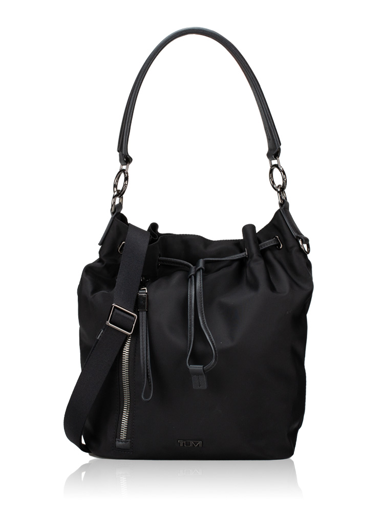 Sabetha Nylon Bucket Bag Black