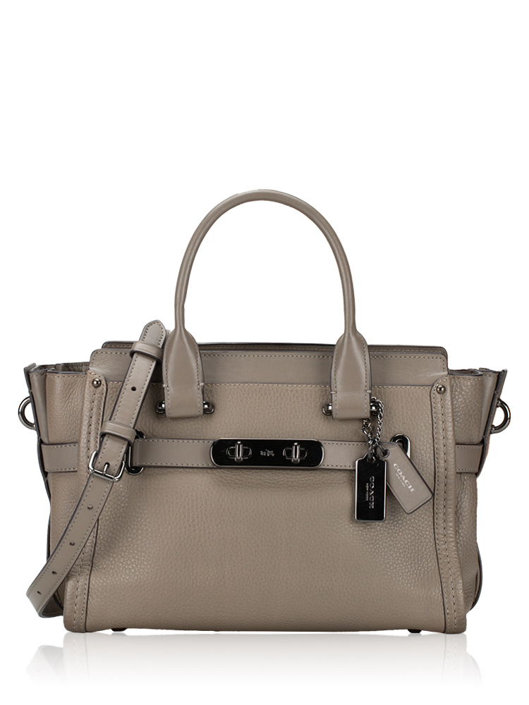 34816 Swagger Pebble Leather 27 Carryall Fog