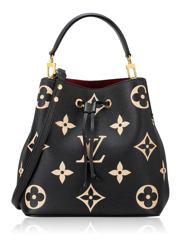 Monogram Empreinte Bicolor Neonoe MM Noir Crème