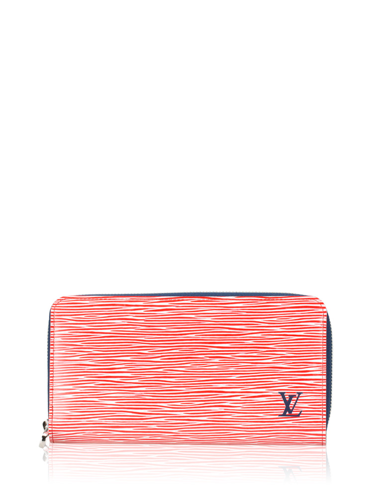 Epi Denim Zippy Wallet Rouge
