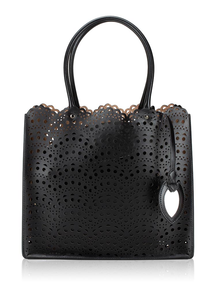 Lux Calfskin Vienne Vague Garance 28 Mini Tote Black