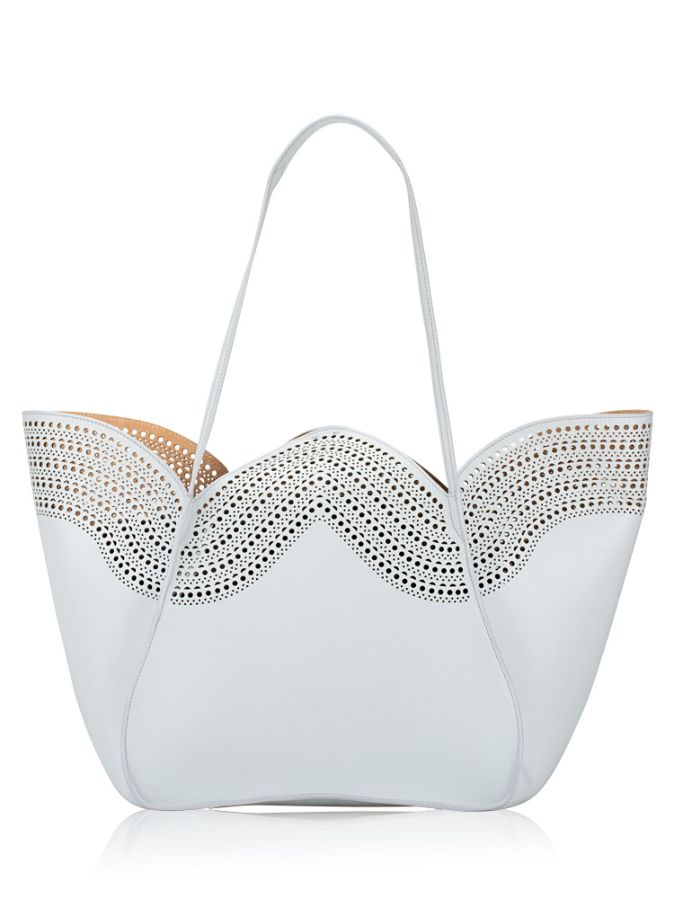 Calfskin Vienne Lili 24 Tote Light Blue