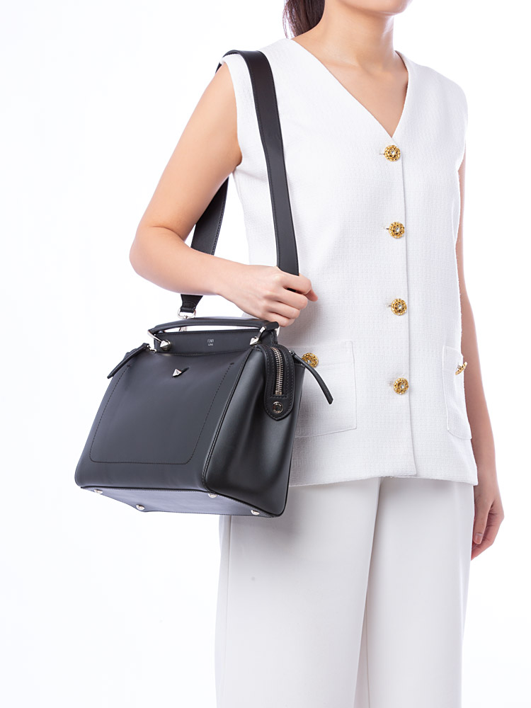 Vitello Dolce DotCom Satchel Baltico Black
